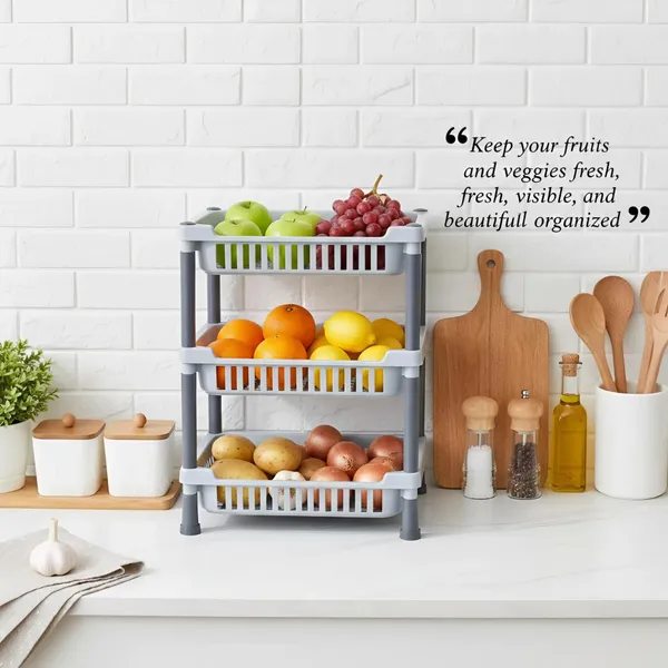 3_Layer_Fruits_And_Vegetable_Stand/Multipurpose_Rack_For_Storage_Space_Saving_Onion_Potato_Rack_For_Kitchen_Storage/Durable_Kitchen_Racks_For_Storage_(Grey)