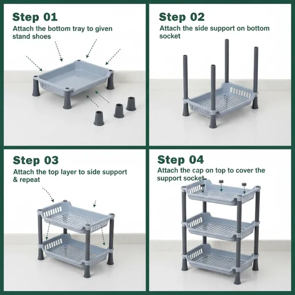 3_Layer_Fruits_And_Vegetable_Stand/Multipurpose_Rack_For_Storage_Space_Saving_Onion_Potato_Rack_For_Kitchen_Storage/Durable_Kitchen_Racks_For_Storage_(Grey)