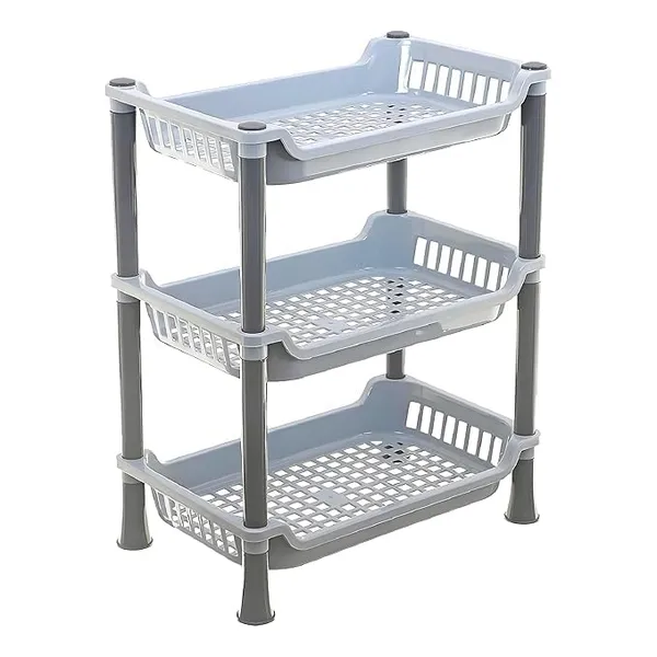 3_Layer_Fruits_And_Vegetable_Stand/Multipurpose_Rack_For_Storage_Space_Saving_Onion_Potato_Rack_For_Kitchen_Storage/Durable_Kitchen_Racks_For_Storage_(Grey)