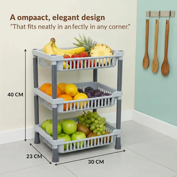 3_Layer_Fruits_And_Vegetable_Stand/Multipurpose_Rack_For_Storage_Space_Saving_Onion_Potato_Rack_For_Kitchen_Storage/Durable_Kitchen_Racks_For_Storage_(Grey)