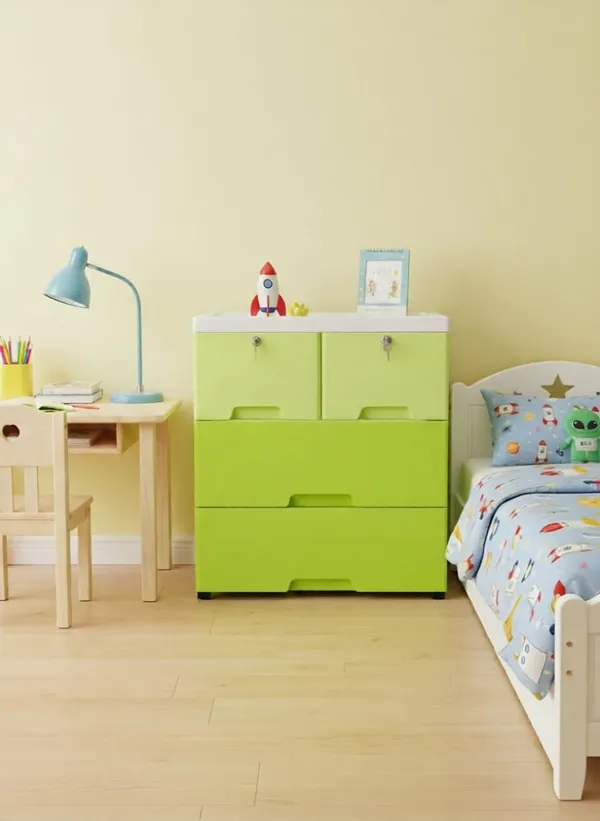 Chest_Of_Drawers:_Versatile_Drawer_Organizer_And_Organiser_Storage_Box_For_Neat_And_Tidy_Storage_Solutions_Plastic_Drawers_For_Kids_(Green_Cabinet)