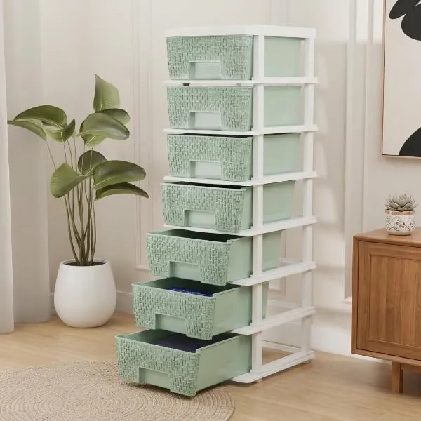 Plastic_Modular_Drawer_Storage_Chest_Of_Drawers_Organizer_Storage_Box,_Large_Stomo_Racks_For_Multipurpose_Anti_Slip_Shoes_Organizers_(White_And_Green,_7_Layer)