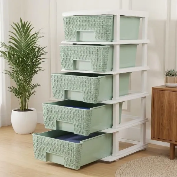 Plastic_Modular_Drawer_Storage_Chest_Of_Drawers_Organizer_Storage_Box,_Large_Stomo_Racks_For_Multipurpose_Anti_Slip_Shoes_Organizers_(White_And_Green,_5_Layer)