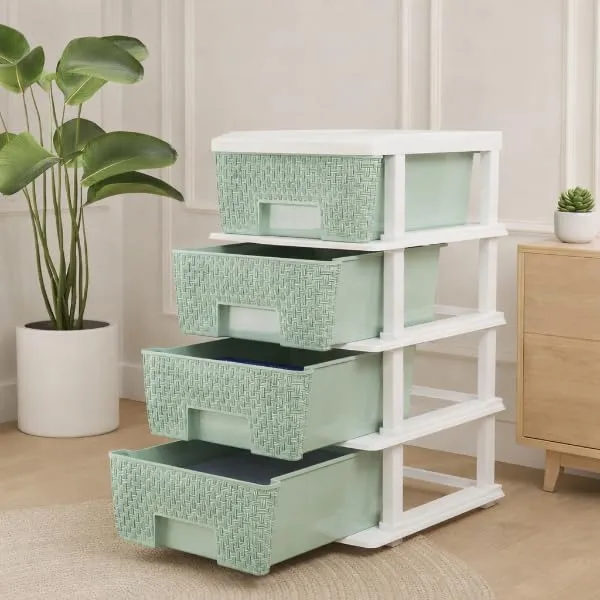 Plastic_Modular_Drawer_Storage_Chest_Of_Drawers_Organizer_Storage_Box,_Large_Stomo_Racks_For_Multipurpose_Anti_Slip_Shoes_Organizers_(White_And_Green,_4_Layer)