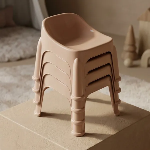 Light_Cream_Kids_Plastic_Chair_|_Strong_And_Durable_Baby_Chair_|_Multi-Purpose_Study,_Play_And_Kitchen_Helper_Stool_|_Lightweight_And_Safe_Design_For_Toddlers