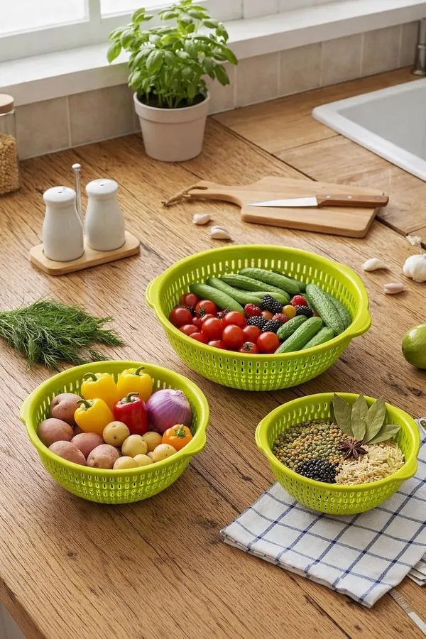 Lime_Green_Set_Of_3_Plastic_Storage_Baskets_For_Kitchen_And_Home,_Multipurpose_Organizer_For_Fruits,_Vegetables,_Clothes,_Toys,_Books,_Office_And_Wardrobe
