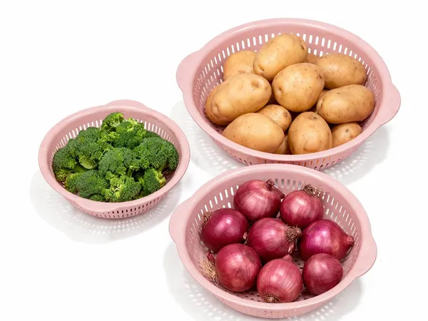 Pink_Set_Of_3_Plastic_Storage_Baskets_For_Kitchen_And_Home,_Multipurpose_Organizer_For_Fruits,_Vegetables,_Clothes,_Toys,_Books,_Office_And_Wardrobe