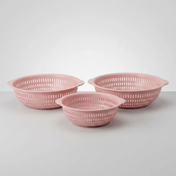 Pink_Set_Of_3_Plastic_Storage_Baskets_For_Kitchen_And_Home,_Multipurpose_Organizer_For_Fruits,_Vegetables,_Clothes,_Toys,_Books,_Office_And_Wardrobe
