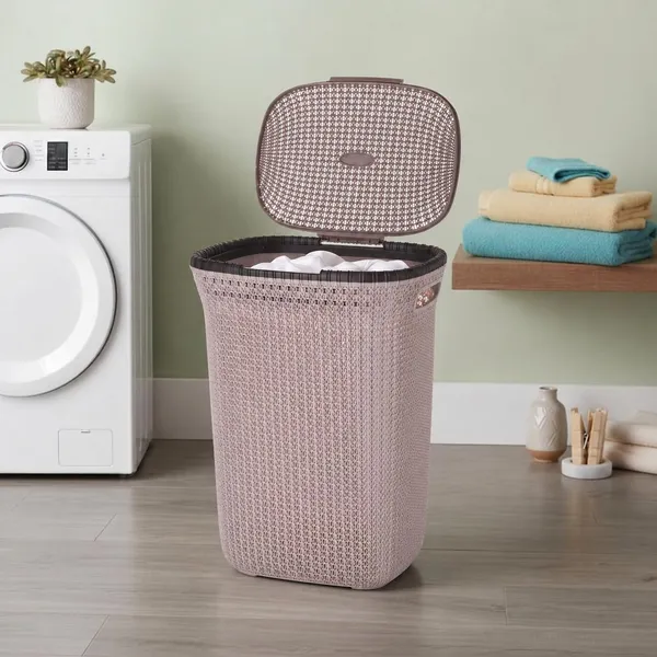 Woods_Rose_Plastic_Large_55_Ltr_Laundry_Basket_With_Lid_And_Handle_|_Multipurpose_Hamper_Bins_Storing_Washable_Clothes,_Blankets_|_Household_Ideal_For_Home_And_Bathroom
