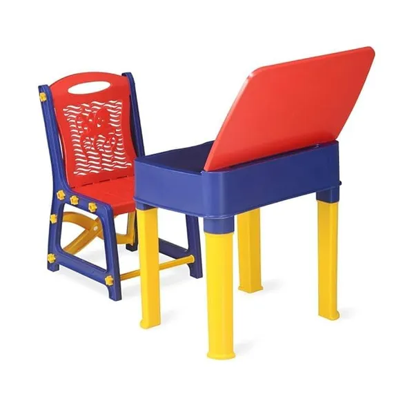 Red_&_Blue_Kids_Functional_Desk_Chair_Set_3-12Years_Boys_Girls/Kids_Study_Table_With_Height_Adjustable/Study_Table_With_Book_Holder