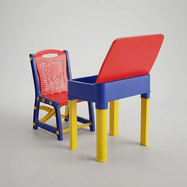 Red_&_Blue_Kids_Functional_Desk_Chair_Set_3-12Years_Boys_Girls/Kids_Study_Table_With_Height_Adjustable/Study_Table_With_Book_Holder