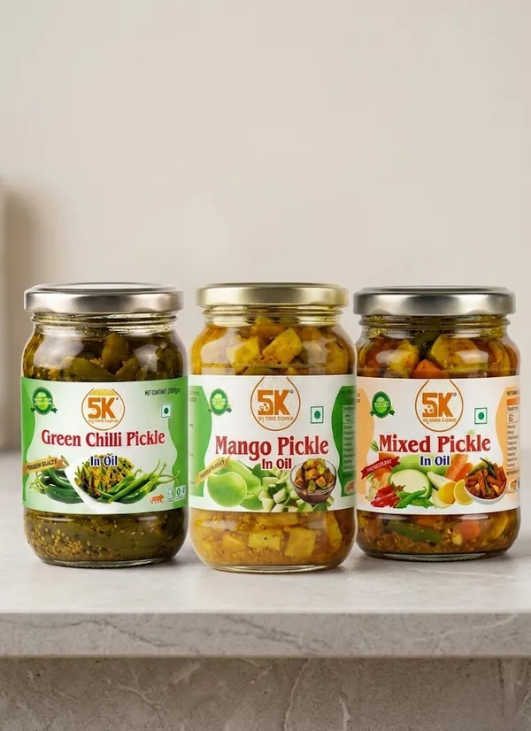 Mango_Pickle_In_Mustard_Oil_And_Mix_Pickle_With_Mango_Lime_Carrot_Chilli_And_Green_Chilli_Pickle_In_Mustard_Oil_Hing_Asafoetida_Set