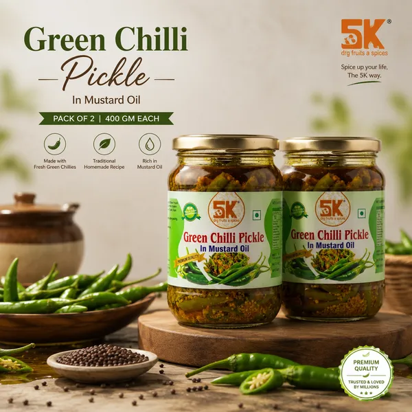 Green_Chilli_Pickle_In_Mustard_Oil_400_gm_*Pack_Of_2