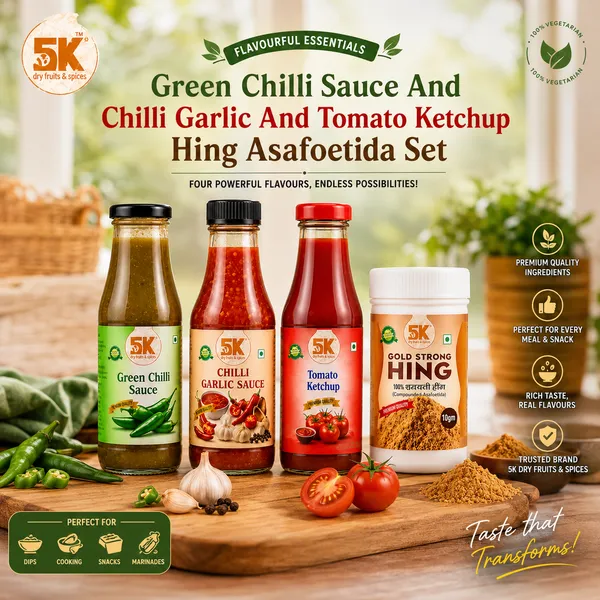 Green_Chilli_Sauce_And_Chilli_Garlic_And_Tomato_Ketchup_Hing_Asafoetida_Set