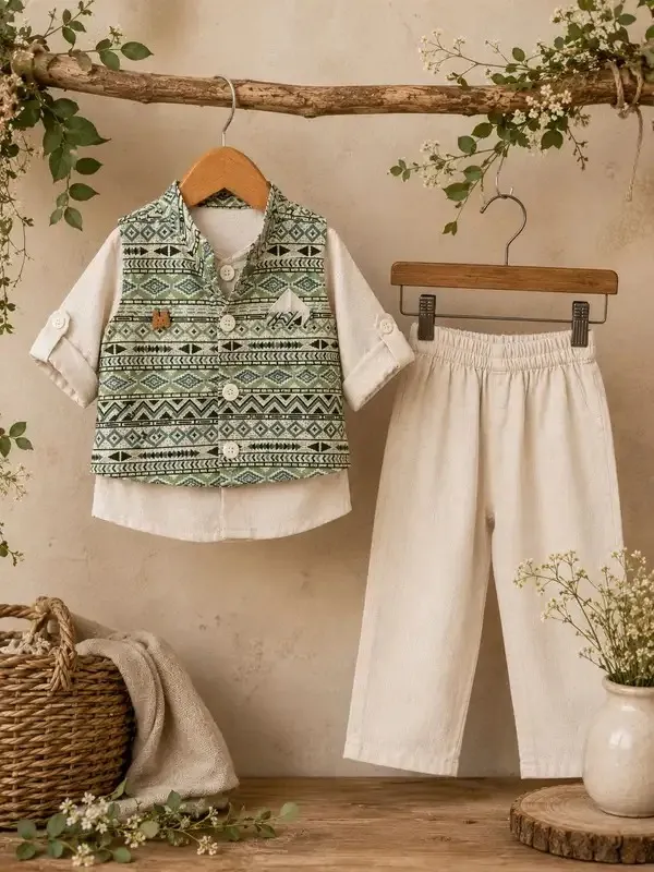 3_Piece_Ethnic_Charm_Set_-_Kurta,_Pyjama_With_Designer_Kothi_(White)
