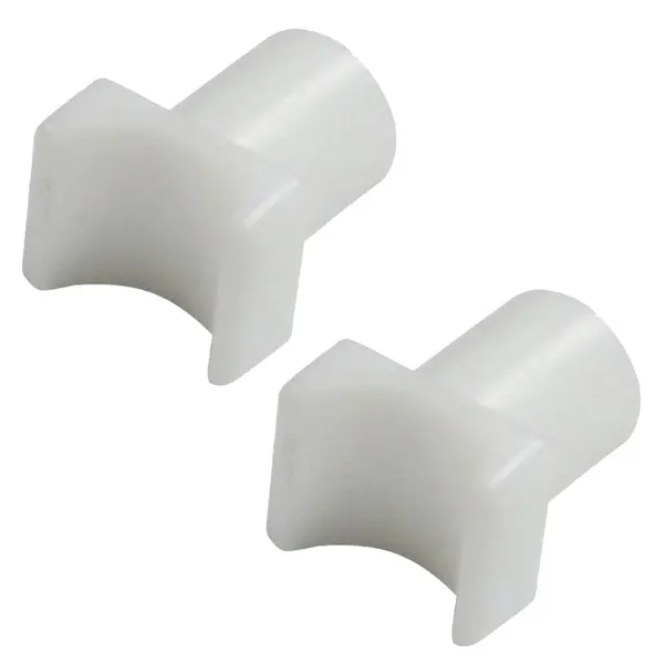 White_Nylon_Seat_Rail_Glide_for_Fixed_Arm_Wheelchair_|_3/4"_(2_Small)