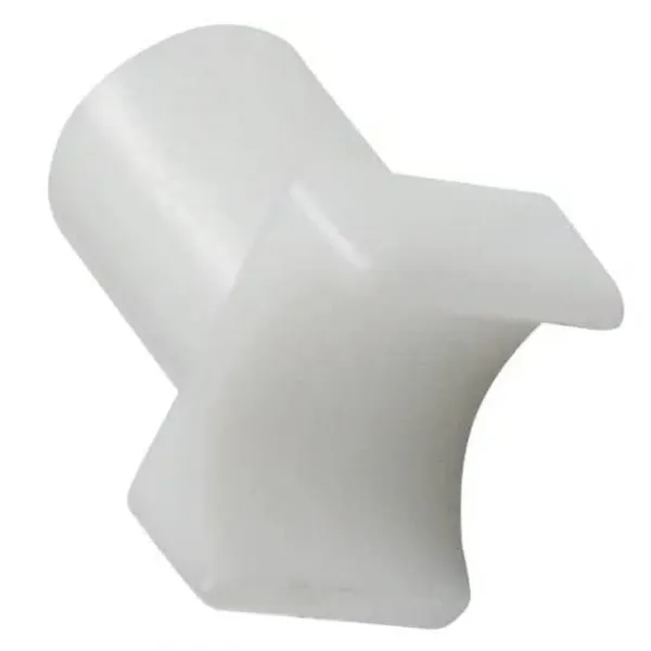 White_Nylon_Seat_Rail_Glide_for_Fixed_Arm_Wheelchair_|_3/4"_(2_Small)