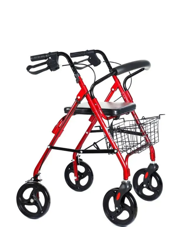 Lightweight_Foldable_Height_Adjustable_Aluminum_Steel_Dual_Use_Rollator_Walker_With_Seat_Removable_Basket_Weight_Capacity_110_Kg_Walker_For_Elderly_Seniors_Handicap_Old_People_Patients_-_Red