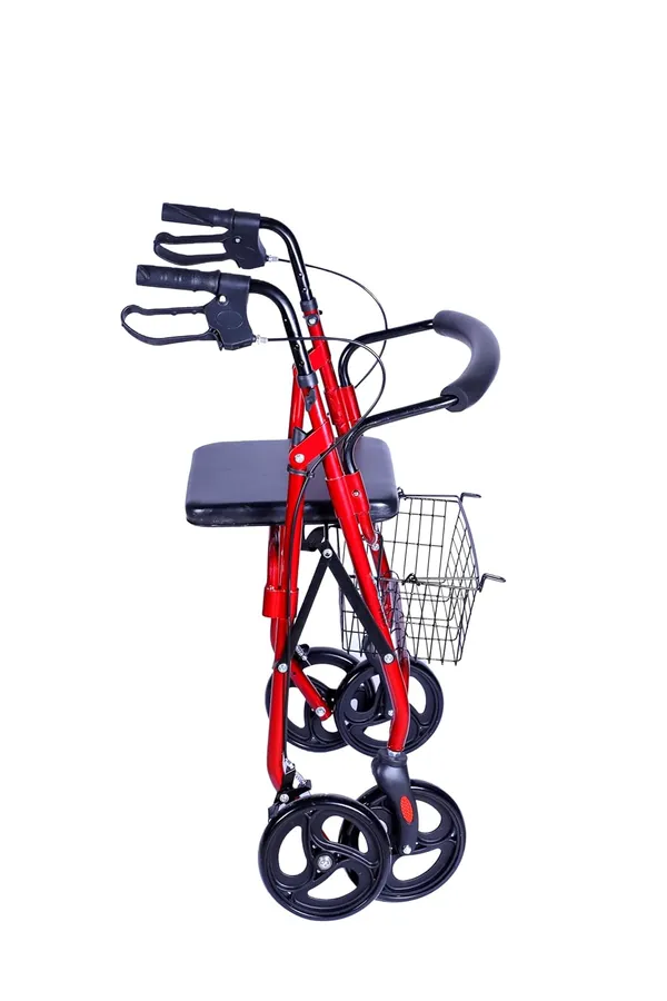Lightweight_Foldable_Height_Adjustable_Aluminum_Steel_Dual_Use_Rollator_Walker_With_Seat_Removable_Basket_Weight_Capacity_110_Kg_Walker_For_Elderly_Seniors_Handicap_Old_People_Patients_-_Red