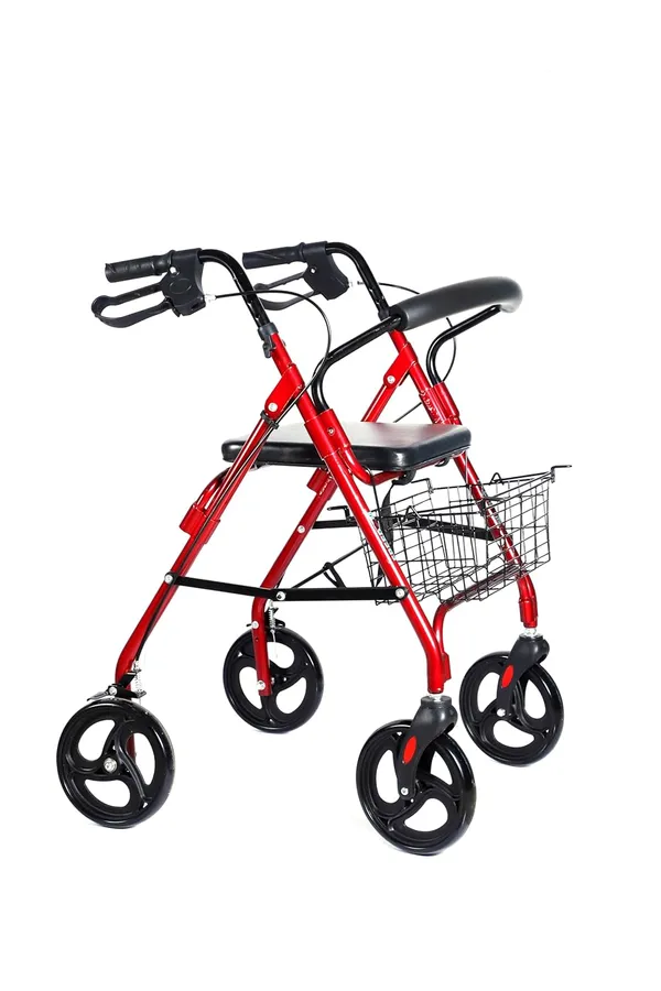 Lightweight_Foldable_Height_Adjustable_Aluminum_Steel_Dual_Use_Rollator_Walker_With_Seat_Removable_Basket_Weight_Capacity_110_Kg_Walker_For_Elderly_Seniors_Handicap_Old_People_Patients_-_Red