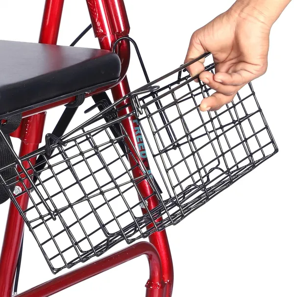 Lightweight_Foldable_Height_Adjustable_Aluminum_Steel_Dual_Use_Rollator_Walker_With_Seat_Removable_Basket_Weight_Capacity_110_Kg_Walker_For_Elderly_Seniors_Handicap_Old_People_Patients_-_Red