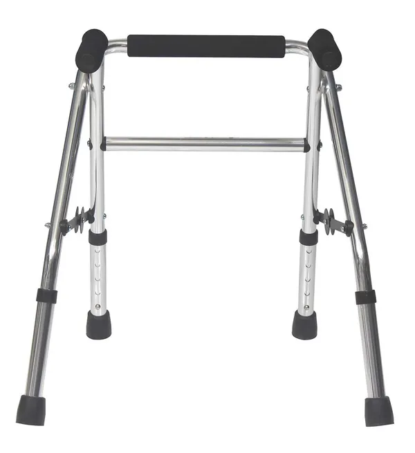 eOnekart_Silver_Aluminium_5_Inch_Height_Adjustable_Folding_Walker_For_Kids_966Ls_Small_Size_Extremely_Lightweight_Portable_Stylish_Secure_Mobility_Solution