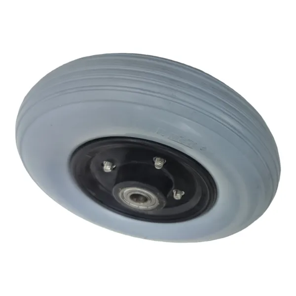8_Inch_(200×50)_Front_Caster_Wheel_for_Electric_Wheelchair_With_Bearing_-_Grey_(Pack_of_2)