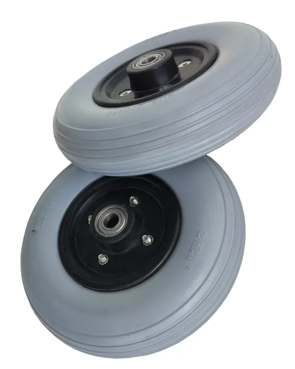 8_Inch_(200×50)_Front_Caster_Wheel_for_Electric_Wheelchair_With_Bearing_-_Grey_(Pack_of_2)