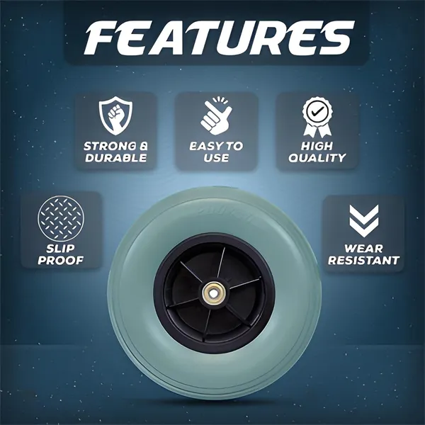 8_Inch_(200×50)_Front_Caster_Wheel_for_Electric_Wheelchair_With_Bearing_-_Grey_(Pack_of_1)