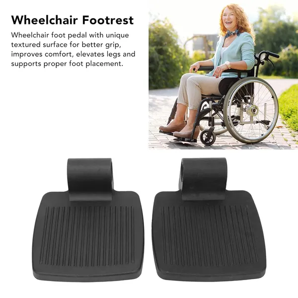 eOnekart_Wheelchair_Footrest_Replacement_Plastic_Foot_Plate_For_Left_Right_Side_Of_Wheelchairs_Easy_Install_(Pack_Of_2)