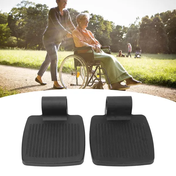 eOnekart_Wheelchair_Footrest_Replacement_Plastic_Foot_Plate_For_Left_Right_Side_Of_Wheelchairs_Easy_Install_(Pack_Of_2)
