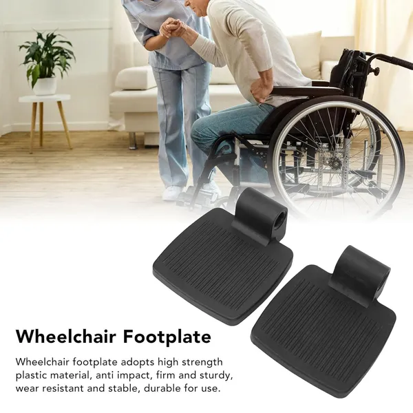 eOnekart_Wheelchair_Footrest_Replacement_Plastic_Foot_Plate_For_Left_Right_Side_Of_Wheelchairs_Easy_Install_(Pack_Of_2)