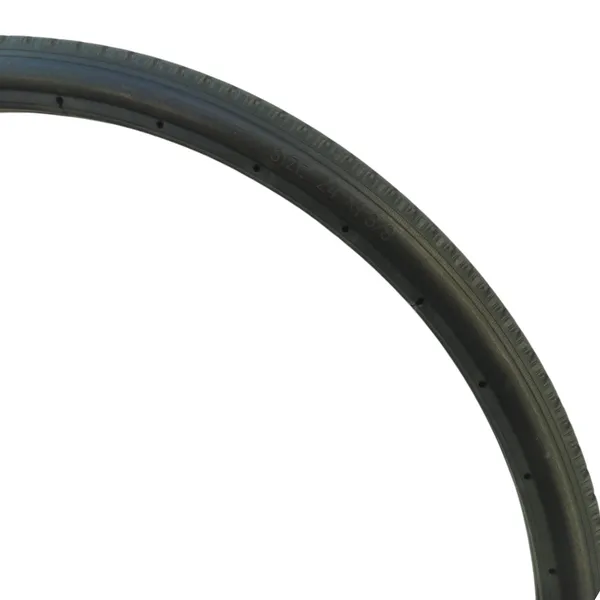 24_Inch_(24×1_3/8)_Replacement_Wheelchair_Puncture_Proof_Solid_PU_Rear_Wheel_Tires_Black_(Pack_Of_2)