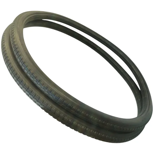 24_Inch_(24×1_3/8)_Replacement_Wheelchair_Puncture_Proof_Solid_PU_Rear_Wheel_Tires_Black_(Pack_Of_2)