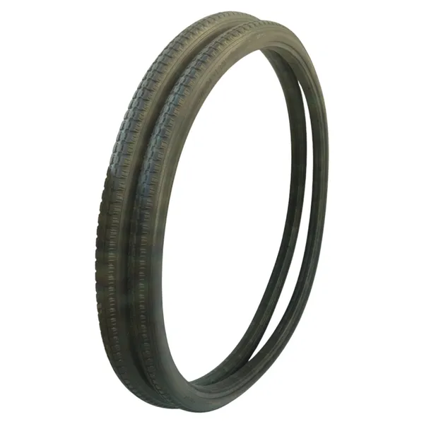 22_Inch_(22×1_3/8)_Replacement_Wheelchair_Puncture_Proof_Solid_PU_Rear_Wheel_Tires_Black_(Pack_Of_2)