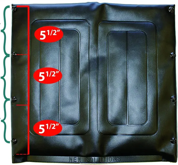 eOnekart_Universal_Wheelchair_Replacement_Seat_Back_Cover_Set_Of_Size_17_Width_X_19_Depth_Deluxe_Leather_Waterproof_Easy_To_Clean_Use_Comfortable_Washable_Durable_For_Standard_Wheelchairs