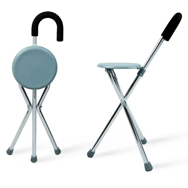 eOnekart_Folding_Walking_Stick_With_Seat_Lightweight_Portable_Walking_Cane_Chair_For_Seniors_Adults_Outdoor_Use_Adjustable_Height_Aluminum_Frame_Non_Slip_Tripod_Base_Travel_Rest_Support