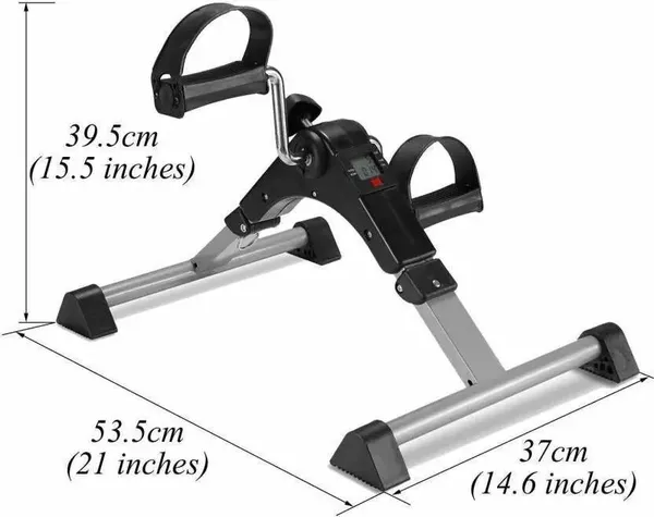 eOnekart_Mini_Cycle_Pedal_Exerciser_With_Fixing_Strap_Foldable_Portable_Adjustable_Resistance_Digital_Display_Leg_Arm_Workout_Machine_For_Seniors_Home_Physiotherapy_Light_Exercise