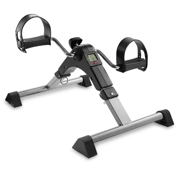 eOnekart_Mini_Cycle_Pedal_Exerciser_With_Fixing_Strap_Foldable_Portable_Adjustable_Resistance_Digital_Display_Leg_Arm_Workout_Machine_For_Seniors_Home_Physiotherapy_Light_Exercise