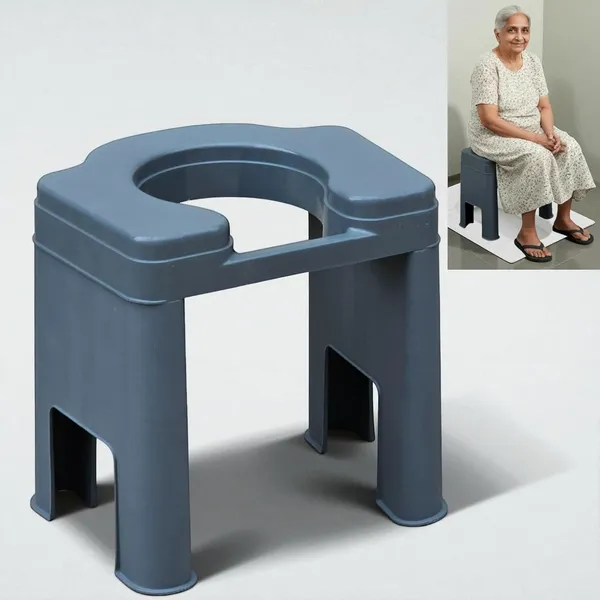 eOnekart_Commode_Toilet_Stool_Lightweight_Portable_Bathroom_Aid_Chair_For_Senior_Citizens_Patients_100_Kg_Capacity_Durable_Plastic_Body_Home_Hospital_Use_Easy_To_Clean_Bedside_Toilet_Seat