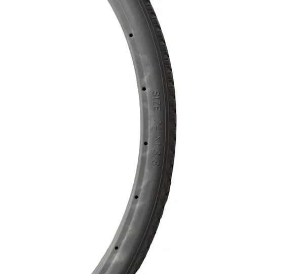 24_Inch_(24×1_3/8)_Replacement_Wheelchair_Puncture_Proof_Solid_PU_Rear_Wheel_Tires_Grey_(Pack_Of_2)