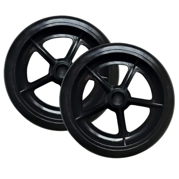 8_Inch_Front_Caster_Solid_Pu_Wheel_Replacement_For_Wheelchair_Without_Bearing_Pack_Of_2