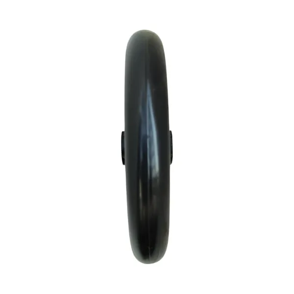 8_Inch_Front_Caster_Solid_PU_Wheel_Replacement_for_Wheelchair_With_Bearing_-_Black_(Pack_of_1)