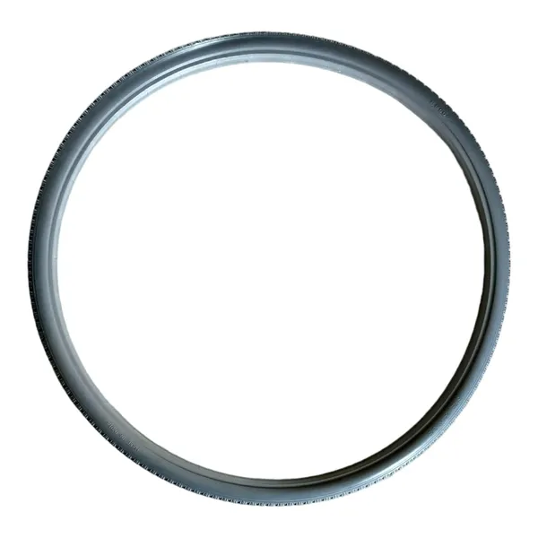 24_Inch_(24×1_3/8)_Replacement_Wheelchair_Puncture_Proof_Solid_PU_Rear_Wheel_Tires_Grey_(Pack_Of_1)