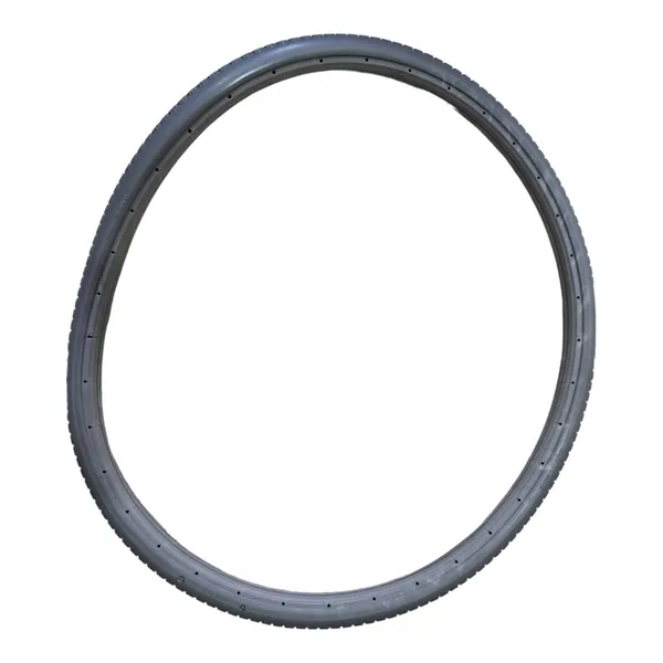 24_Inch_(24×1_3/8)_Replacement_Wheelchair_Puncture_Proof_Solid_PU_Rear_Wheel_Tires_Grey_(Pack_Of_1)