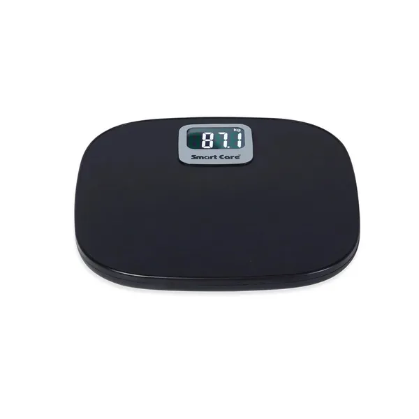 Smartcare_Electronic_Bathroom_Weighing_Scale_Sc0182_High_Precision_Digital_Body_Weight_Scale_With_Auto_Step_On_180Kg_Capacity_White_Led_Display_Lightweight_Durable_Design_Black