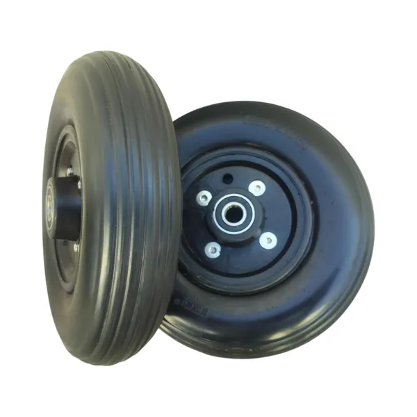 8_Inch_(200×50)_Front_Caster_Wheel_for_Electric_Wheelchair_With_Bearing_-_Black_(Pack_of_2)