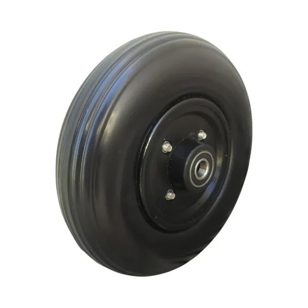 8_Inch_(200×50)_Front_Caster_Wheel_for_Electric_Wheelchair_With_Bearing_-_Black_(Pack_of_2)