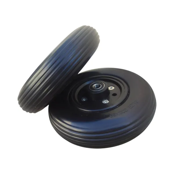 8_Inch_(200×50)_Front_Caster_Wheel_for_Electric_Wheelchair_With_Bearing_-_Black_(Pack_of_2)