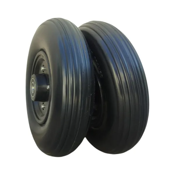 8_Inch_(200×50)_Front_Caster_Wheel_for_Electric_Wheelchair_With_Bearing_-_Black_(Pack_of_2)